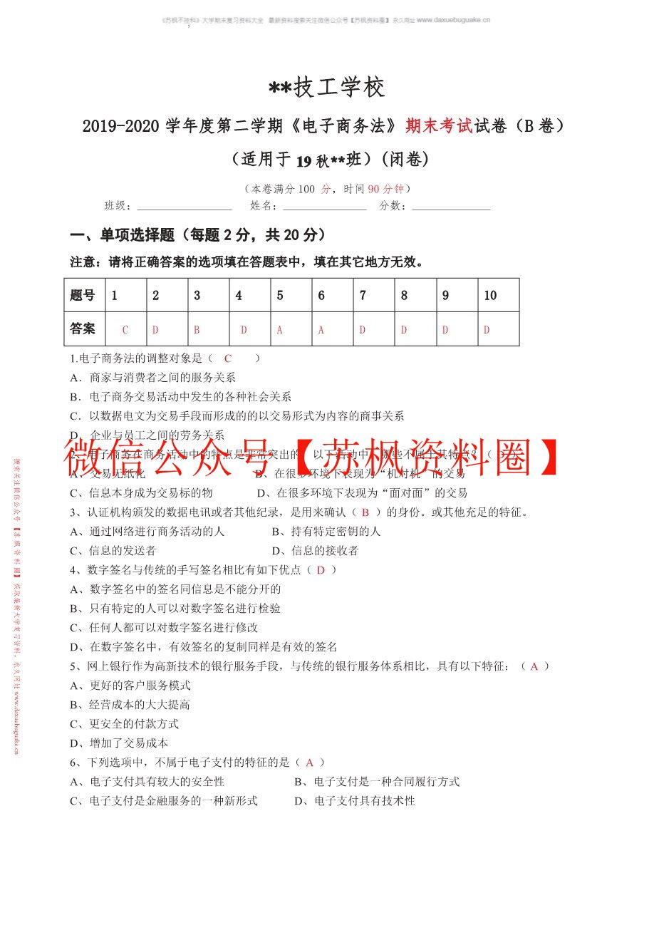 电子商务法